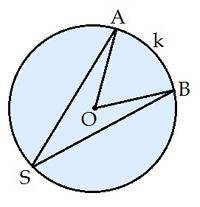 Вычисли угол ASB, если градусная мера дуги ASB равна 211°. Угол ASB=