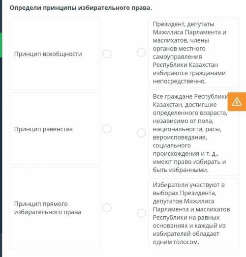 Определи принципы избирательного права.​