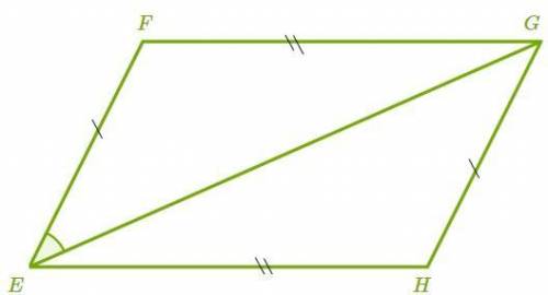 Используй информацию, данную на рисунке, и определи величину угла ∡EGH, если ∡GEF = 33°