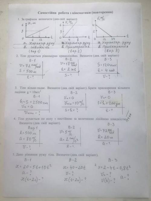 Физика. Первый Вариант