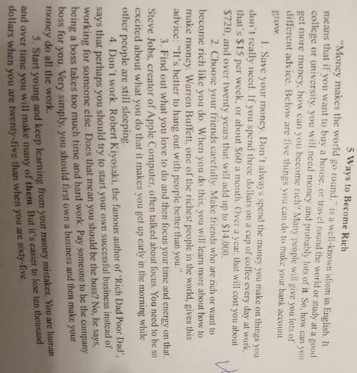 2.1 Choose the correct answer. 1.Traveling around the world costs more than studying at a college.(a