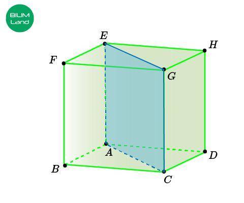На чертеже дан куб ABCDEFGH, длина ребра которого равна 3 корень из 2 Найди расстояние от точки F до