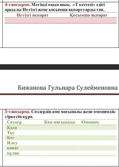 К тілі 4 тап 5 тап комектесынш сендерге берем​