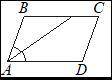 Найдите острый угол параллелограмма ABCD, если биссектриса угла A образует со стороной BC угол, равн