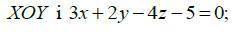 Найти каноническое уравнение прямой на пересечении плоскостей.