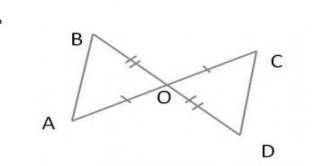 2) Дано: ВО=ОD,AO=OС.Доказать:∆BOA=∆DOC​