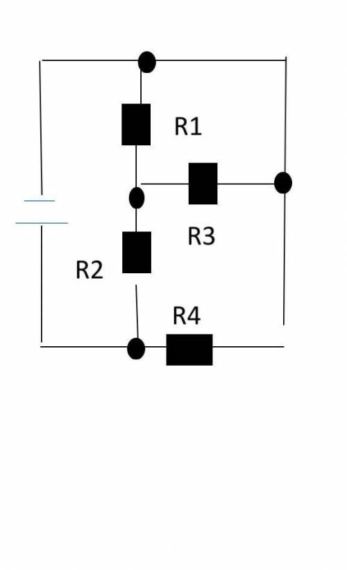 Найти полное сопротивление электрической цепи ( рисунок 1),если внутреннее сопротивление источника 1