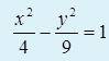 Кривая второго порядка задана каноническим уравнением. Определите ее эксцентриситет
