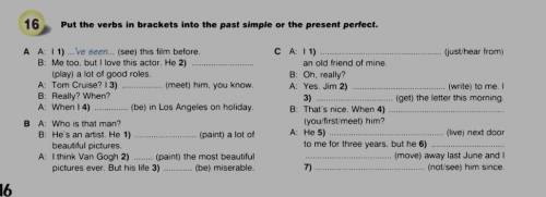 Put the verbs in brackets into the past simple or the present perfect.​