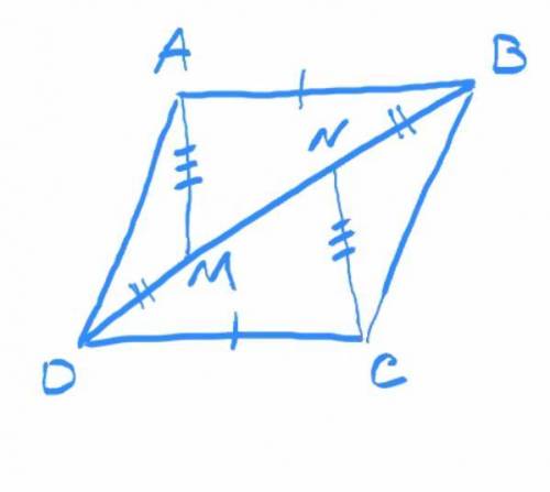 Докажите равенство двух треугольников