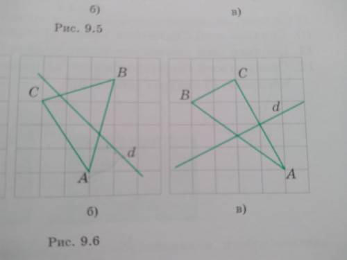 Изобразите треугольник симметричный треугольнику АВС относительно прямой