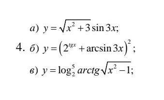 Знайти похідну та диференціал функції y=f(x) ​