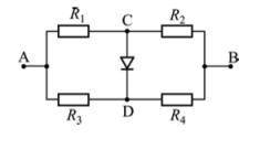 Задача 2. (МОШ, 2011, 11 ) Участок AB электрической цепи состоит из резисторов с сопротивлениями R1