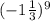 (-1\frac{1}{3}) ^{9}