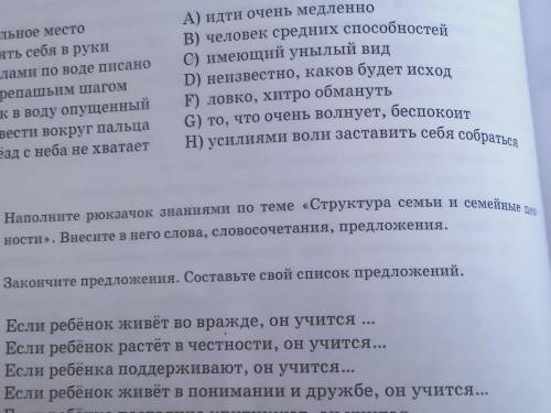 Наполните рюкзачок знаниями по темеСтруктура семьи и семейные ценности.Внесите в него слова, Слово