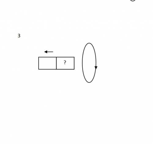 За поданим малюнком визначити напрям індукованого в контурі струму, або напрям руху постійного магні