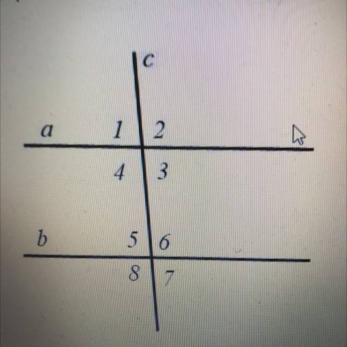 Прямая a параллельна прямой b. Найдите угол 5, если угол 5 в 3 раза меньше угла 4