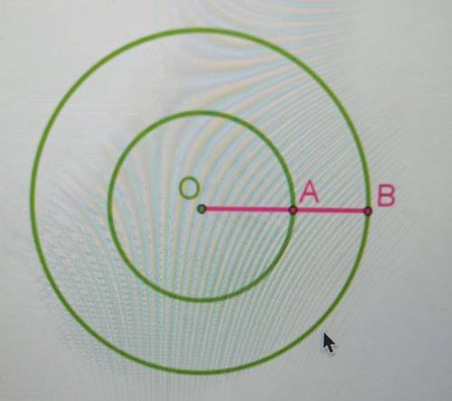 Даны два круга с общим центром O площадь меньшего круга равна 192см2 Отрезок AB = 3 см значение числ