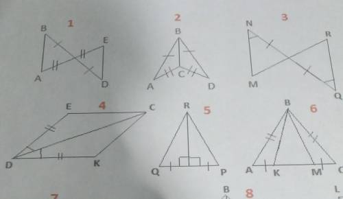 Доказать равенство треугольников.Задание 3,4​
