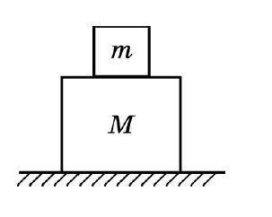 На столе покоятся тела массами m=1 кг и M=4 кг. Чему равна сумма сил, действующих на нижнее тело? с