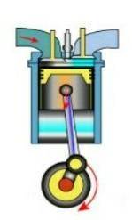 Запишите название такта двигателя внутреннего сгорания, изображенного на рисунке, и запишите, что пр