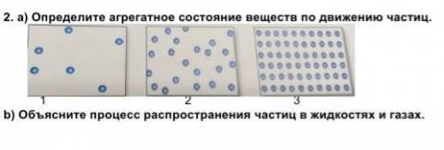 Объясните агрегатное состояние веществ по движению частиц ​