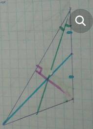 Постройте тупоугольный треугольник и из вершины острого угла проведите, медиану, биссектрису и высот