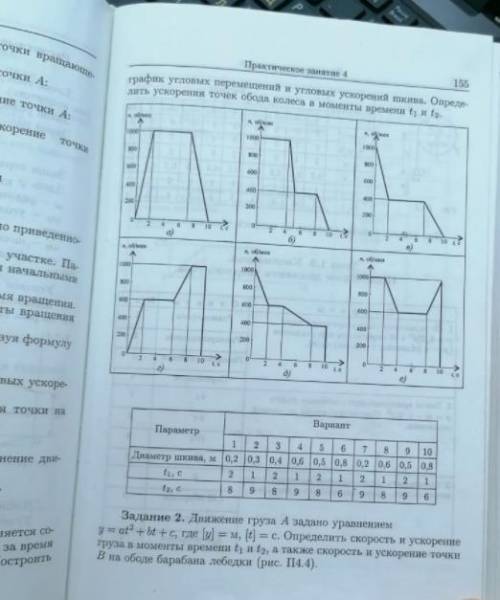 Расчётно графическая по тех меху, рисунок в, вариант 4