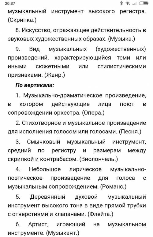 Красфорд по музыке 7-клас 12 слов даю​ по украинском