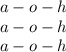 a - o - h \\ a - o - h \\a - o - h