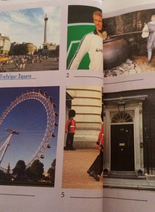 2 Read the web page again and label the photos.21Trafalgar Square45​