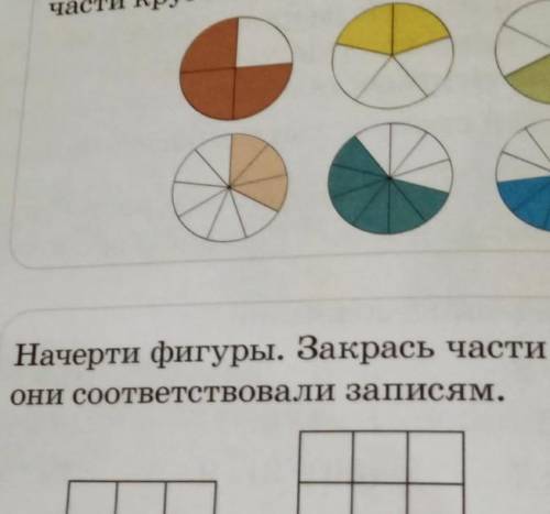 ПОНИМАНИЕ Понимаю, что дро-биэто одна илинесколько частейцелого.Morи рет2659-ННачерти фигуры. Закрас