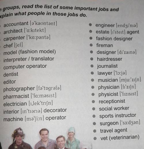 B) Refer the jobs above to the characteristics below. 1 dangerous jobs 2 jobs which require a univer