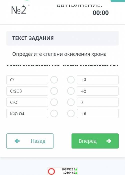 Степени окисления хрома ​