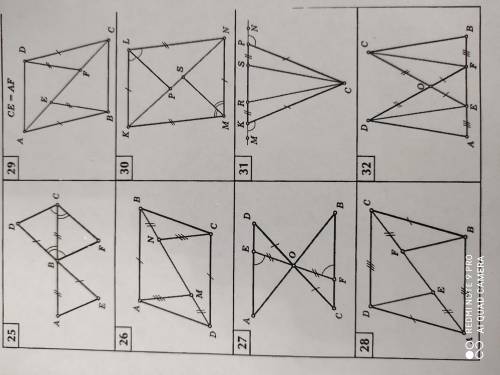 Найдите равные треугольники и докажите их равенства