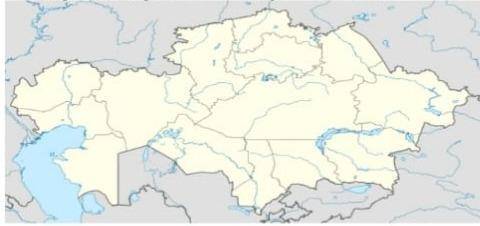 Осы казахстан жерынын картасында парадария кай жер лерде болган белгылендершы