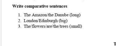 The Amazon/the Danube (long) London/Edinburgh (big)