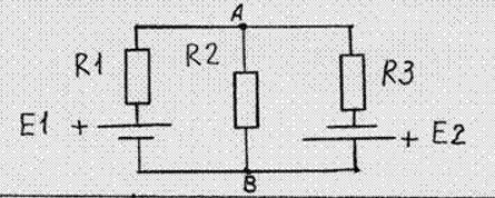 Расчет цепи постоянного тока по 1 и 2 законам Кирхгофа R1=8 Ом R2=21 Ом R3=6 Ом E1=18 В E2=24 ВI1 I2