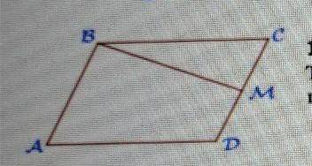 Площадь параллелограмма АВСD равна 204 точка м - середина СD найдите площадь трапеции ​