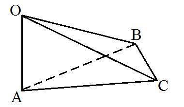 ПОДРОБНО С РИСУНКОМ Задан равнобедренный треугольник ABC (AB=AC). Из точки O, лежащей вне плоскости