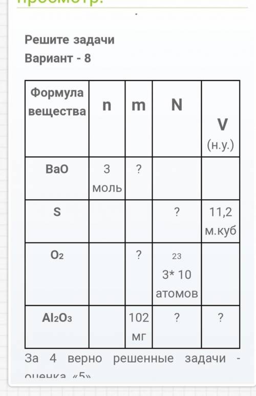 Контрольная работа по химии. 8 класс8 вариант: