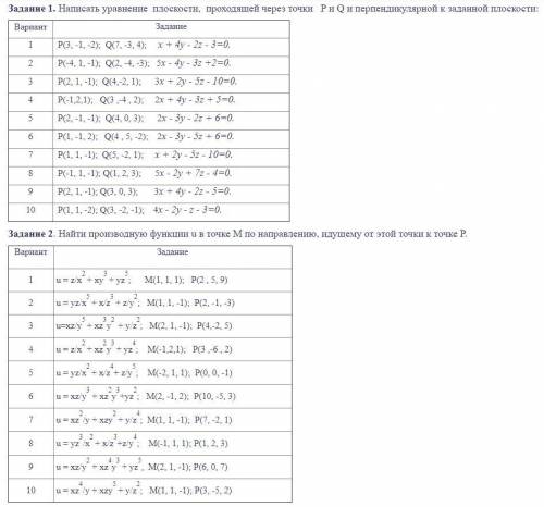 решить в 1 и 2 Заданиях под цифрой №2