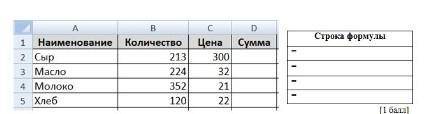 Дана таблица Представьте что вы открыли свой магазин вам нужно посчитать с общую сумму выручки за эт