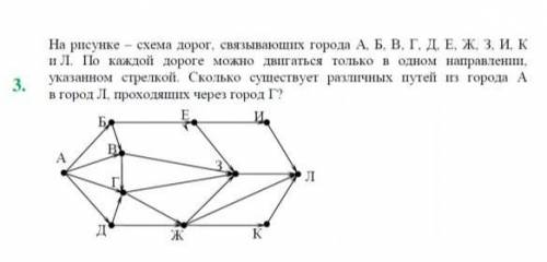 На рисунке схема дорог ​