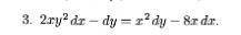 Варианте найти общий интеграл дифференциального уравнения: