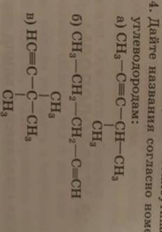 Дайте названия согласно номенклатуре IUPAC следующим углеводородам : Сделайте и а), б)