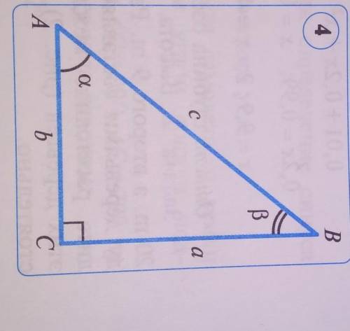 3. В прямоугольном треугольнике ABC угол С равен 90°, с =с = 72 cm Гипотенуза,b = 7 cm катет. Найдит