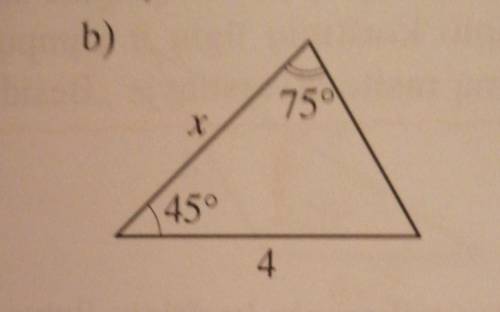 найти х треугольник ​