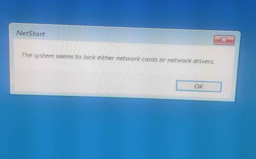 Netstart the system seems to lack either network cards or network drivers. Windows 10. Подключил нов