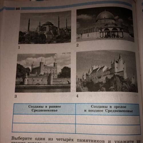 1. Рассмотрите изображения памятников культуры и выполните задания. Укажите, какие из этих памятнико